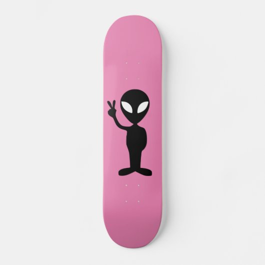 Alien UFO Skateboards roze (Voorkant)