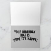 ALIEN UFO SPACESHIP FUNNY BIG BIRTHDAY KAART (Binnen)