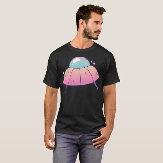 Alien Ufo Spaceship T-shirt (Voorkant volledig)