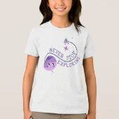 Alien UFO Star Planet Tri-Blend Shirt (Voorkant)