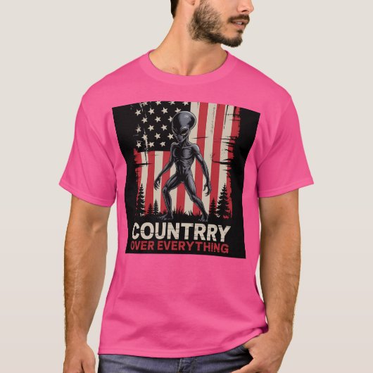 Alien Ufo T-shirt (Voorkant)