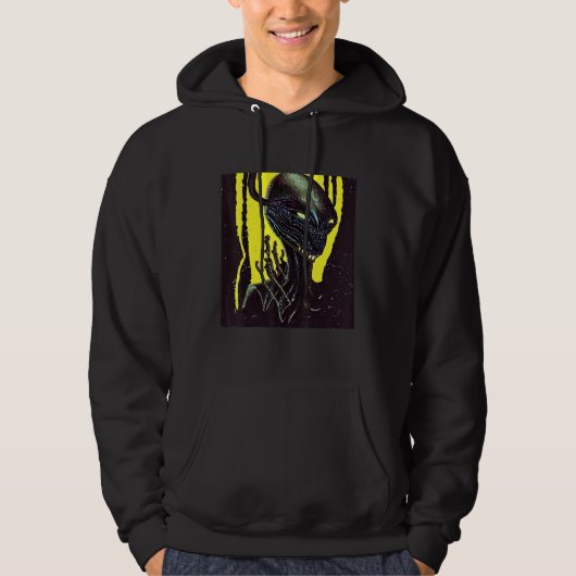 Alien UFO UAP 51 area grey out of this world creat Hoodie (Voorkant)