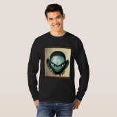Alien UFO UAP 51 area grey out of this world creat T-shirt (Voorkant volledig)