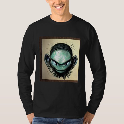 Alien UFO UAP 51 area grey out of this world creat T-shirt (Voorkant)