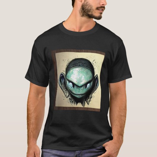Alien UFO UAP 51 area grey out of this world creat T-shirt (Voorkant)