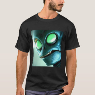 Alien UFO UAP 51-gebied grijs van dit wereldcreat T-shirt