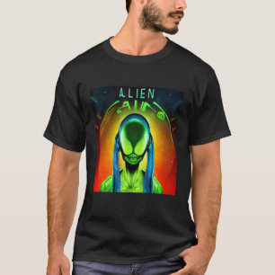 Alien UFO UAP 51-gebied grijs van dit wereldcreat T-shirt