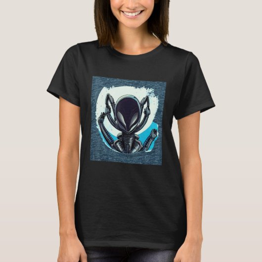 Alien UFO UAP 51-gebied grijs van dit wereldcreat T-shirt (Voorkant)