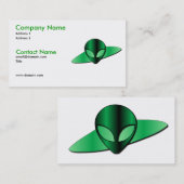 Alien UFO-Visitekaartje Visitekaartje (Voorkant / Achterkant)