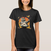 Alien UFO  Weird Cat T-shirt (Voorkant)
