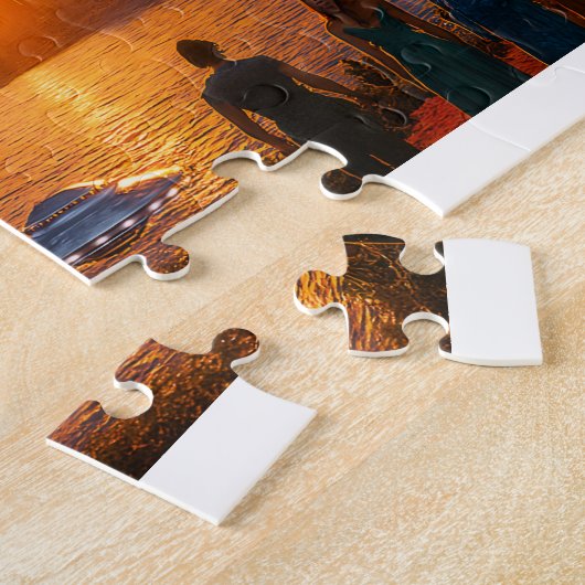 Alien UFOs SciFi Fantasy San Francisco Golden Gate Legpuzzel (Zijkant)