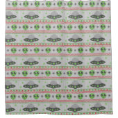 Alien Ugly KerstSweater Douchegordijn (Voorkant)