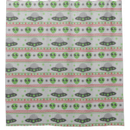 Alien Ugly KerstSweater Douchegordijn