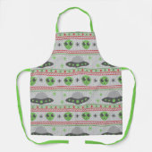 Alien Ugly KerstSweater Schort (Voorkant)