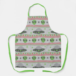 Alien Ugly KerstSweater Schort