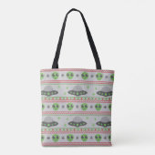 Alien Ugly KerstSweater Tote Bag (Achterkant)