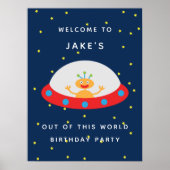 Alien uit deze wereld, welkom bord poster (Voorkant)