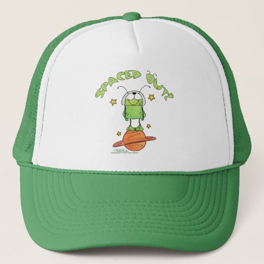 Alien uitgespaard trucker pet (Voorkant)