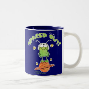 Alien uitgespaard tweekleurige koffiemok