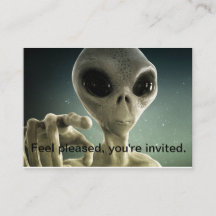 Alien "Uitnodiging" multi-use kaart.