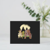 Alien Unicorn Bigfoot UFO Believer Aliens Gift Briefkaart (Staand voorkant)