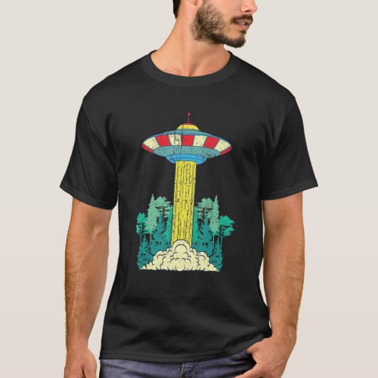 Alien Unidentified Flying Object Sci Fi Nature For T-shirt (Voorkant)