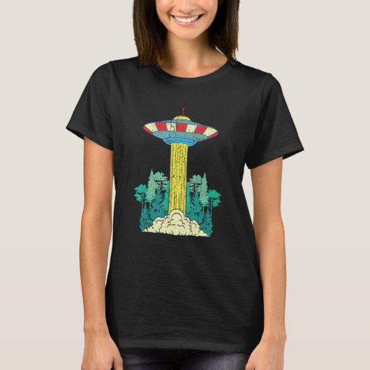 Alien Unidentified Flying Object Sci Fi Nature For T-shirt (Voorkant)