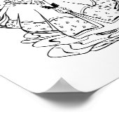 Alien: Uniek schepsel uit deze wereld kleuren Poster (Hoek)