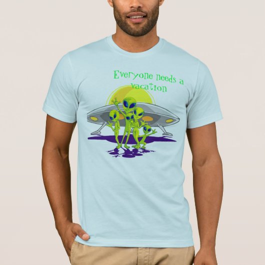 Alien Vacation T-shirt (Voorkant)