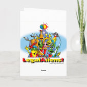 Alien Valentijnsdag Feestdagen Kaart (Achterkant)