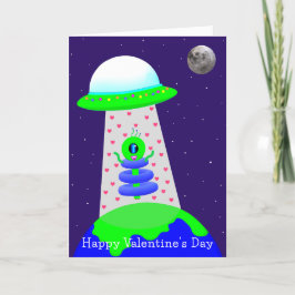 Alien Valentijnsdag kaart 2a door Jo Afbeeldingen