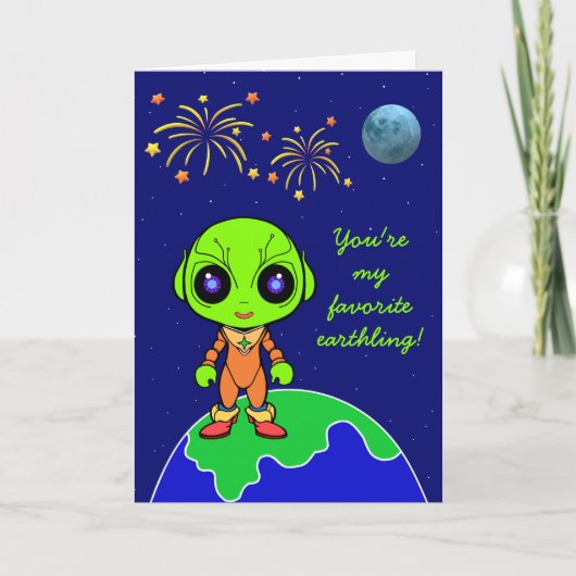 Alien Valentine's card by Jo Images Aankondiging (Voorkant)