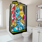 Alien Vampire Douchegordijn (In situ)