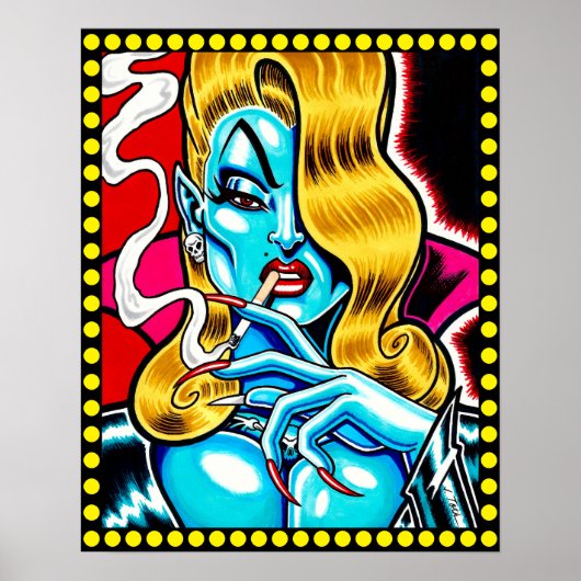 Alien Vampire Poster (Voorkant)