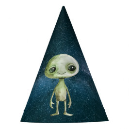 Alien verjaardagsfeest Petten Feesthoedjes