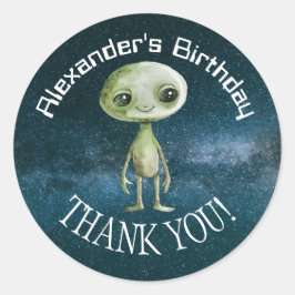 Alien Verjaardagsfeest Sticker