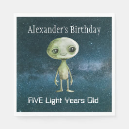 Alien verjaardagsfeestje servet