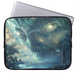 Alien Visitation Digitale Kunst Laptop Sleeve
