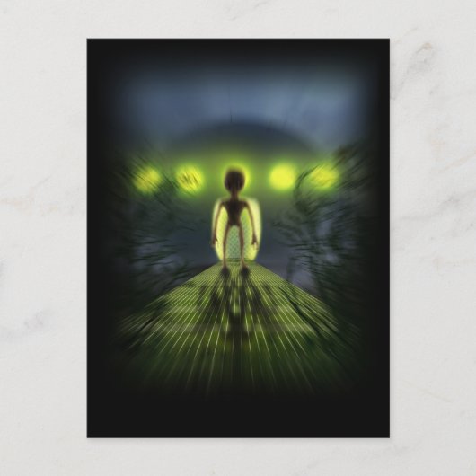 Alien Visitor Briefkaart (Voorkant)