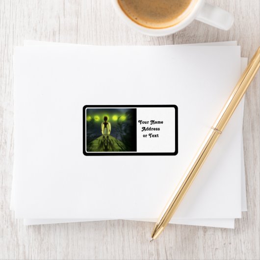 Alien Visitor Etiket (Insitu)