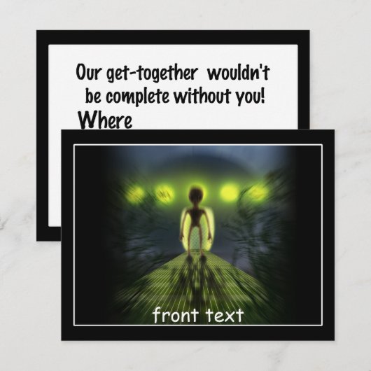 Alien Visitor Kaart (Voorkant / Achterkant)