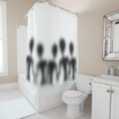 Alien Visitors Douchegordijn (In situ)