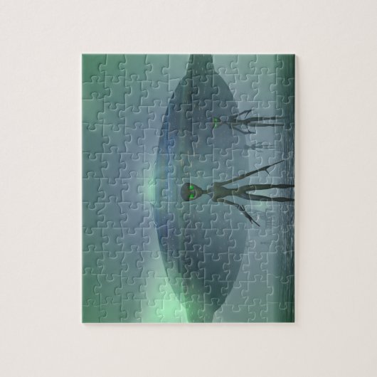 Alien Visitors puzzel Legpuzzel (Verticaal)