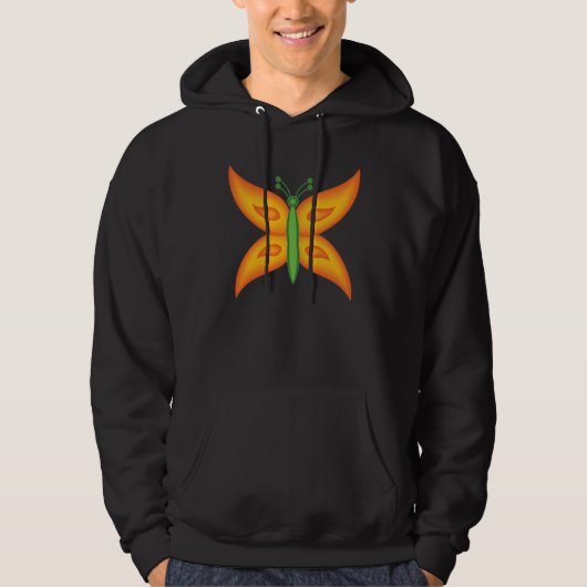 Alien Vlinder Heren Hoodie (Voorkant)