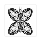 Alien-vlinder (kleurrijk patroon) v1 rubberstempel (Afrduk)