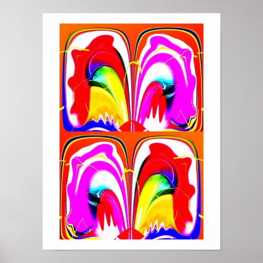 Alien vlinder kunst poster (Voorkant)