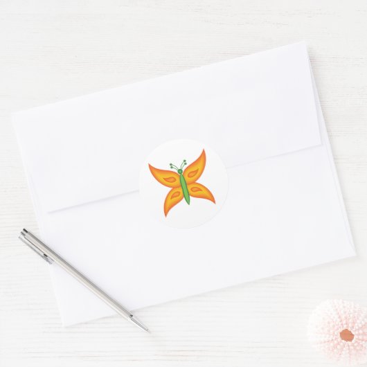 Alien Vlinder Sticker (Envelop)