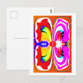 Alien-vlinderkunst Briefkaart (Voorkant / Achterkant)