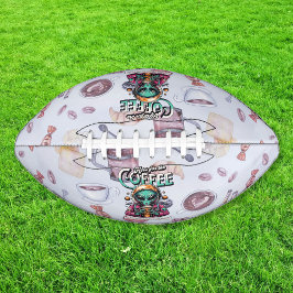 Alien voor de koffie american football