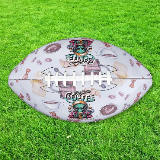 Alien voor de koffie american football
